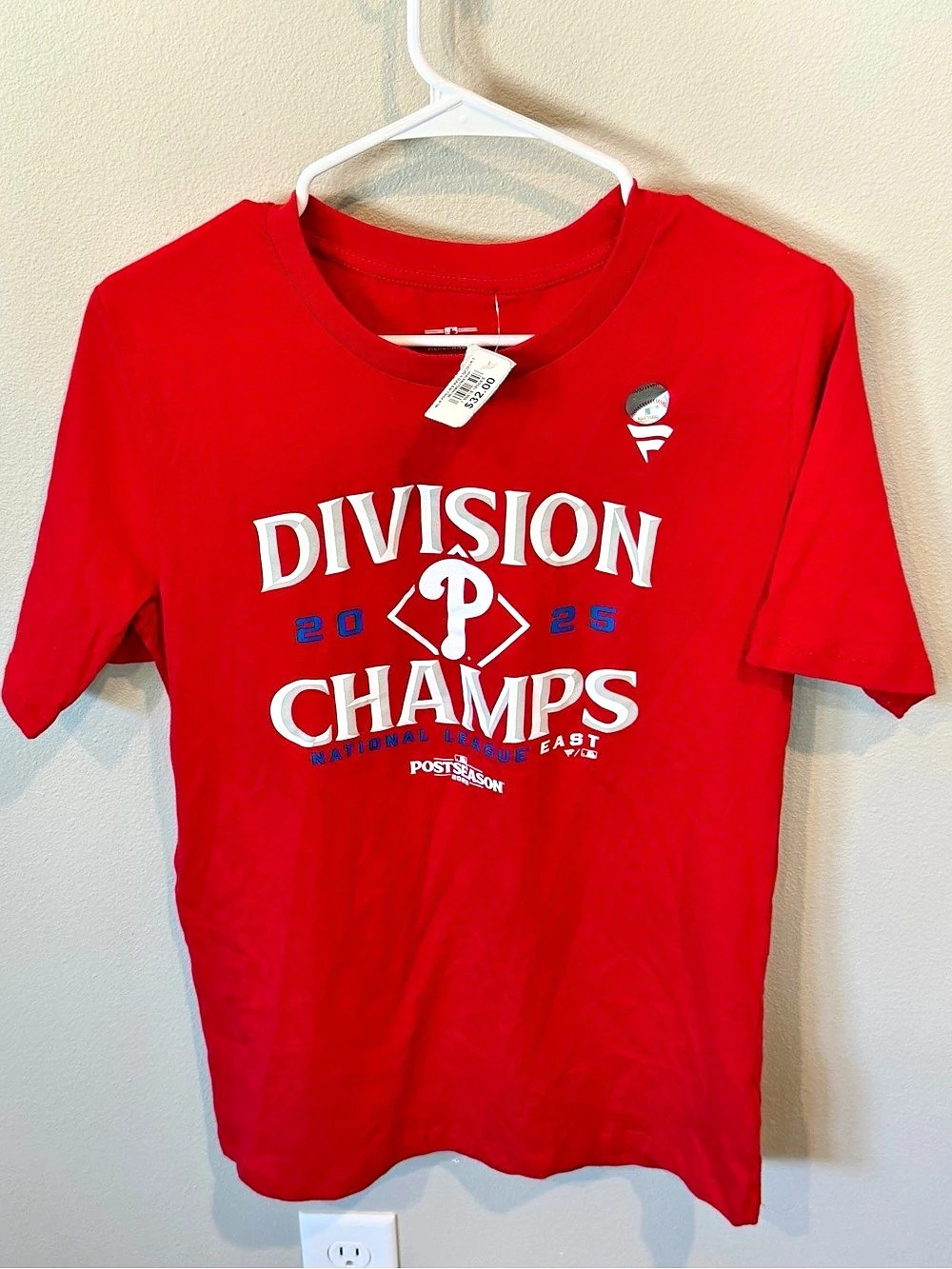 MLB Division Champions Graphic Tee Red XL NWT